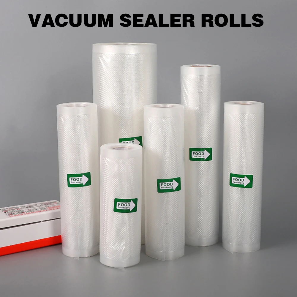 1 rouleau de sacs de scellage sous vide de 500cm, sacs de conservation des aliments, sac d'emballage sous vide domestique, sacs en rouleau Sous Vide pour le stockage des aliments sous vide