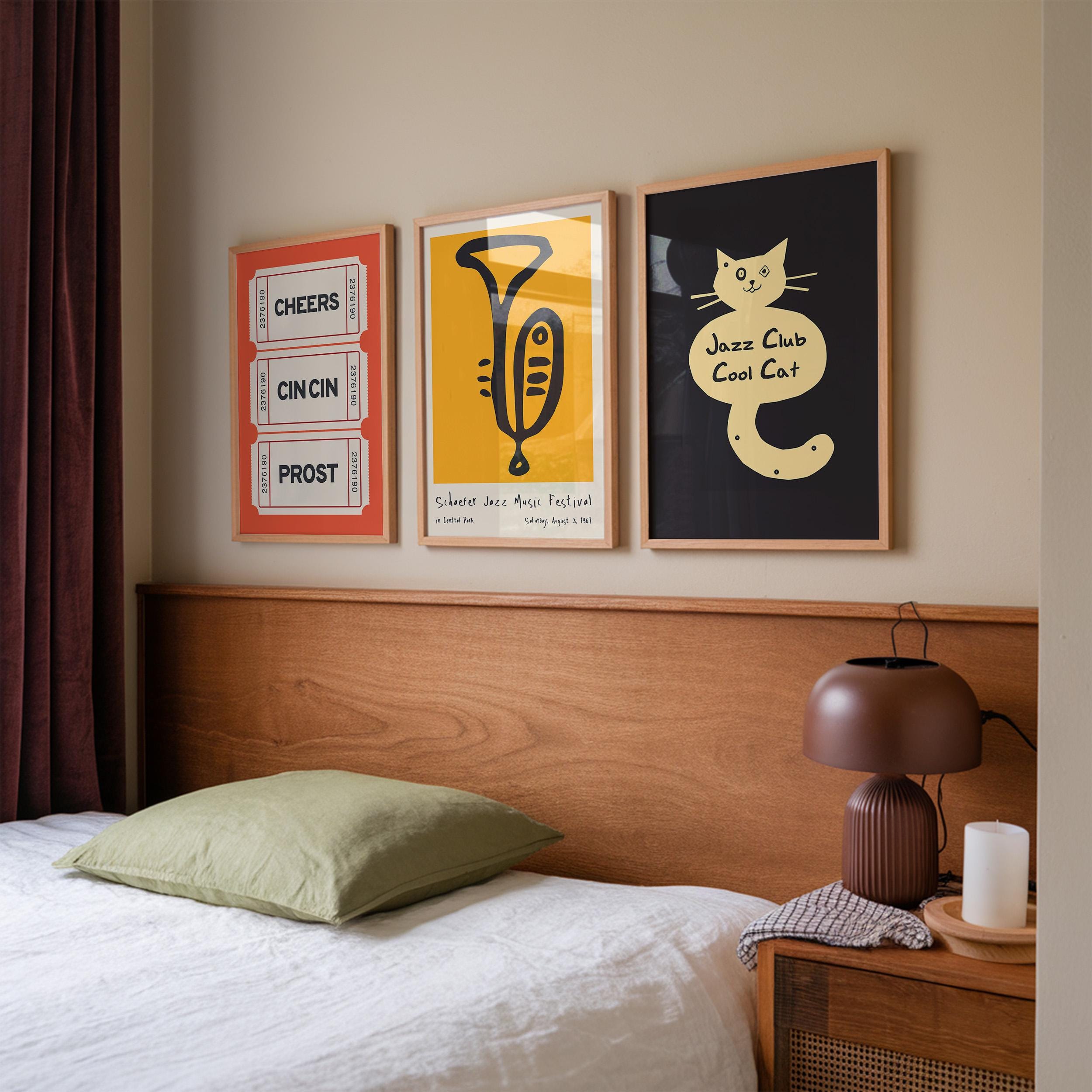 Mockup a 3 cornici, Mockup a tre cornici, Set di 3 mockup, Mockup di cornice Psd, Mockup di arte murale, Mockup di poster, Mockup di arte murale, Mock