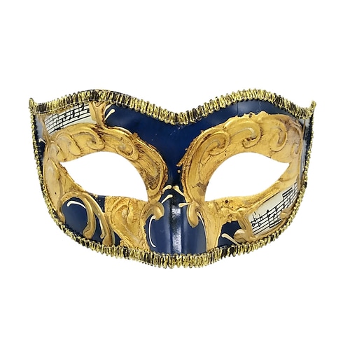 Arlecchino-Maske, venezianische Maske, Columbina-Maske, Karnevalsmaske, Halbgesicht, Halloween-Kostüm für Erwachsene und Frauen, Karneval, Mardi Gras, Maskenball, Karneval von Venedig, einfache Image