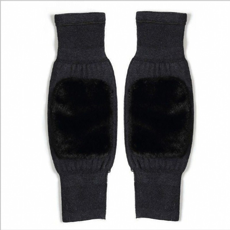Cashmere Winter Knee Brace Thermal Leg Knee Warmer Sleeve For Women Men Wool Kneepad Support For Joint Pain Tendonitis Arthritis Knee Braces for Rheumatic Arthritis Ski Cycling Running Knee Wraps