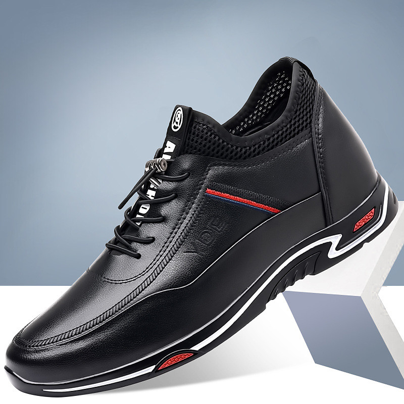 Men's White Faux Leather Sports Shoes with Lightweight Sole - Comfortable Sneakers for Sports and Active Lifestyles