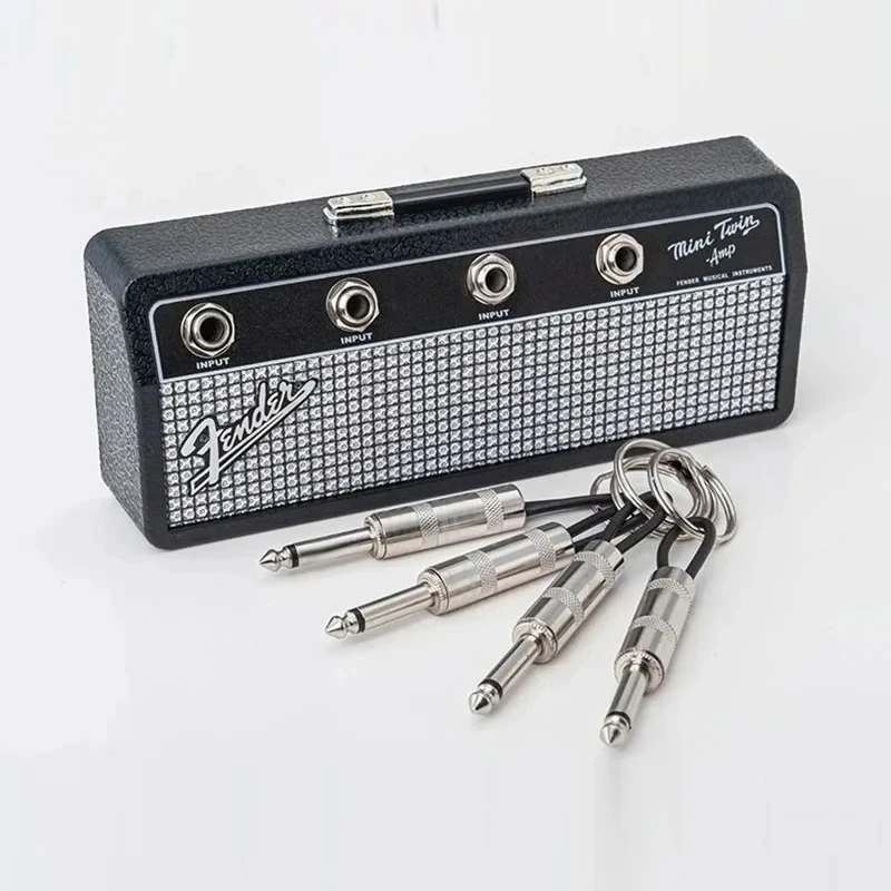 NEUE Musik Schlüssel Lagerung Rahmen Fender Gitarre Wand Halterung Schlüssel Ring Halter Vintage Vintage Amp Schlüsselring Halter Hause Dekoration Geschenk 2,0