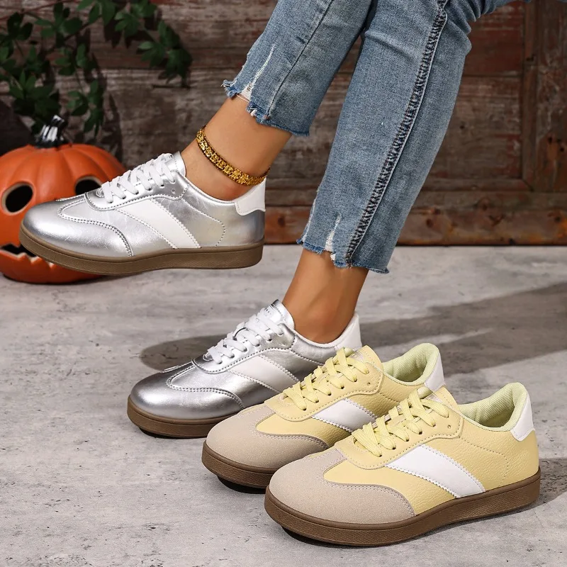 Outdoor Klassische Retro Trainer Wanderschuhe Damen Laufschuhe Mode Sneakers Schnürschuhe Wanderschuhe Rutschfeste Casual Sne