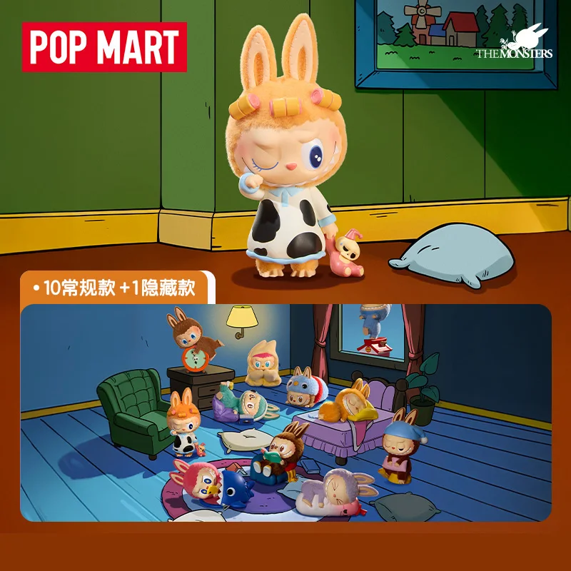 POP MART LABUBU THE MONSTERS 1:00 A.M. Serie Mystery Box Original Blind Box Guess Toys Bag Ornament Figuren Home Decor Desktop Image