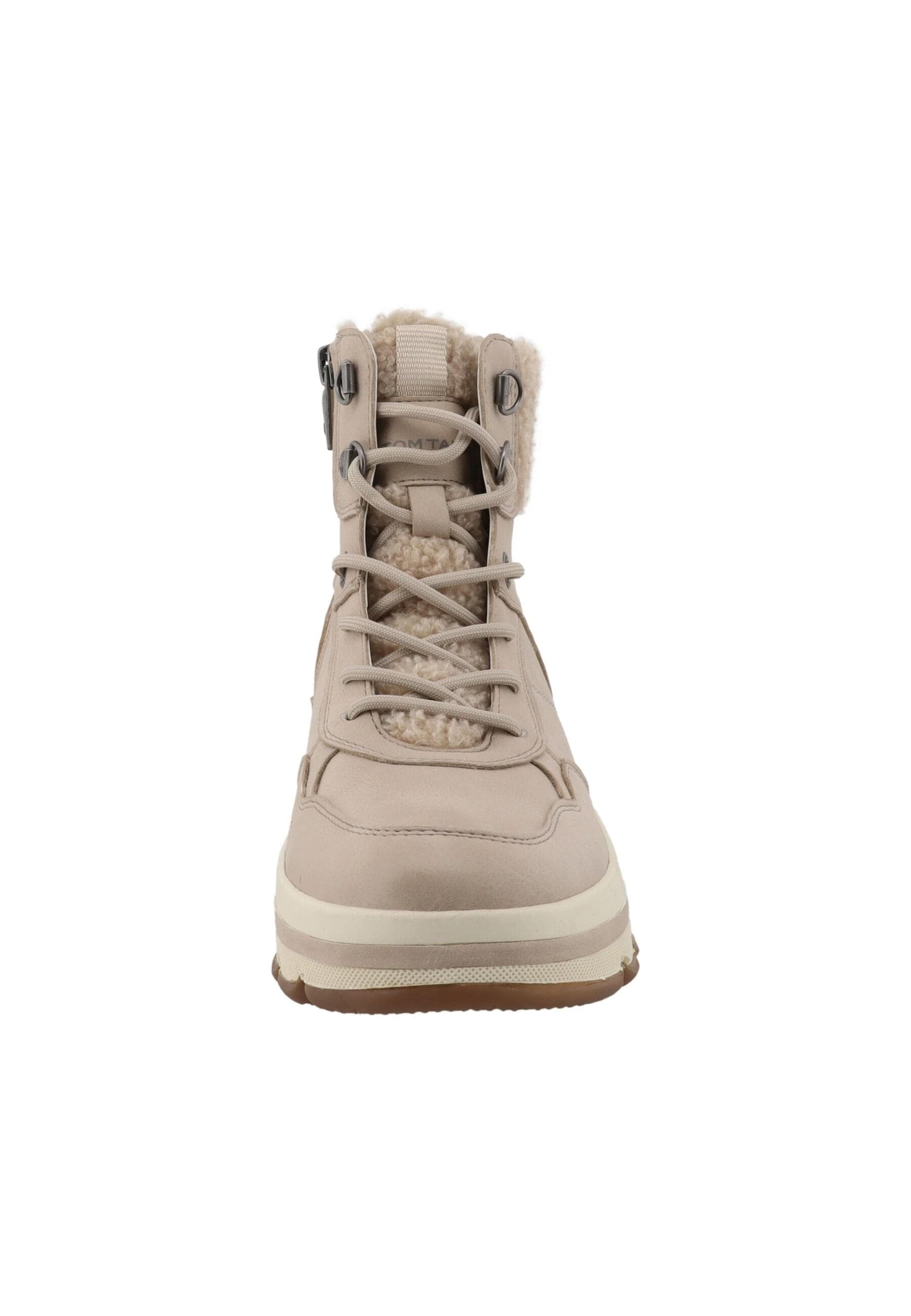 Stiefel TOM TAILOR "Tom Tailor Winter Boots", Damen, Gr. 38, cream, unifarben, Schuhe Stiefel