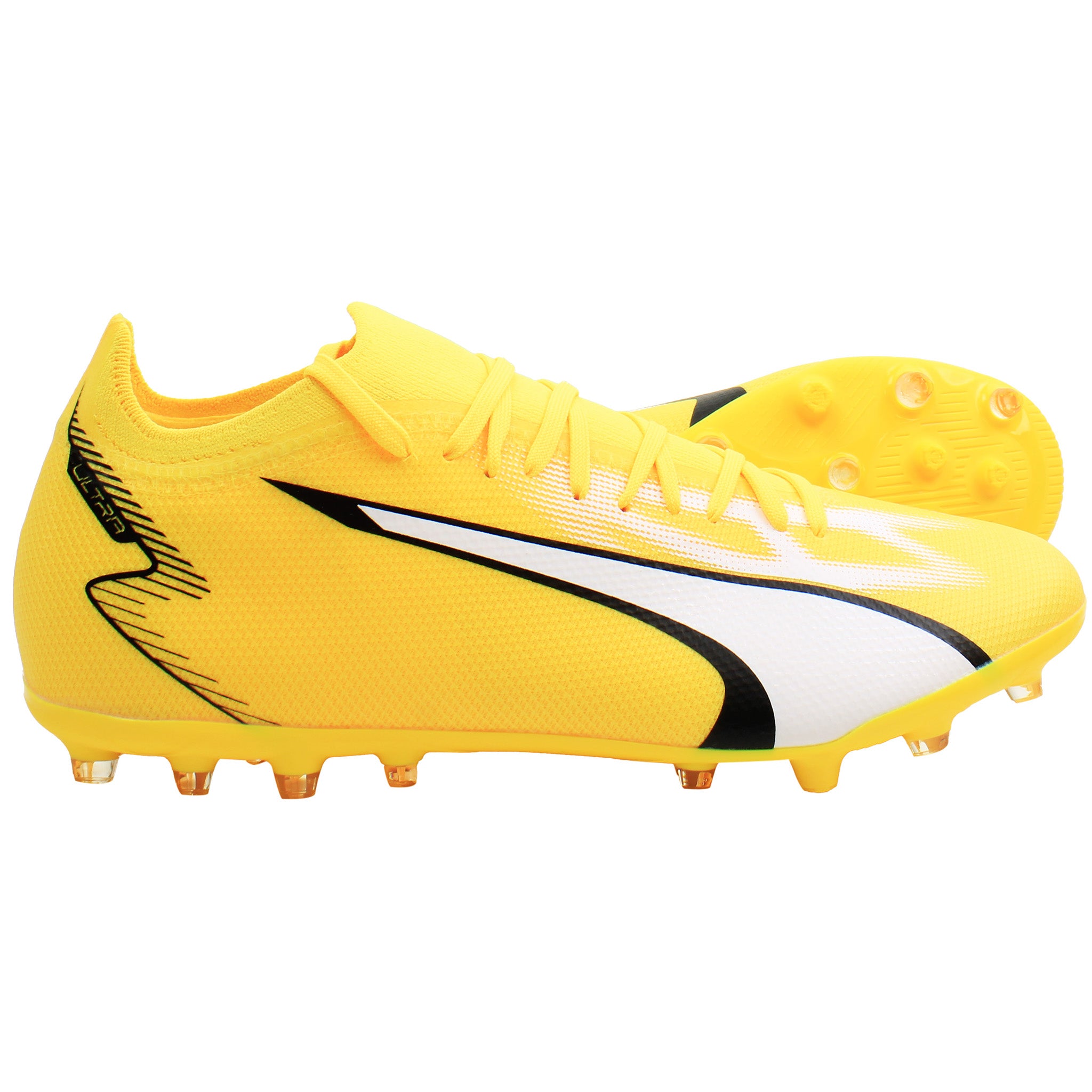 Puma Ultra Match FG Gelbe Herren-Fußballschuhe