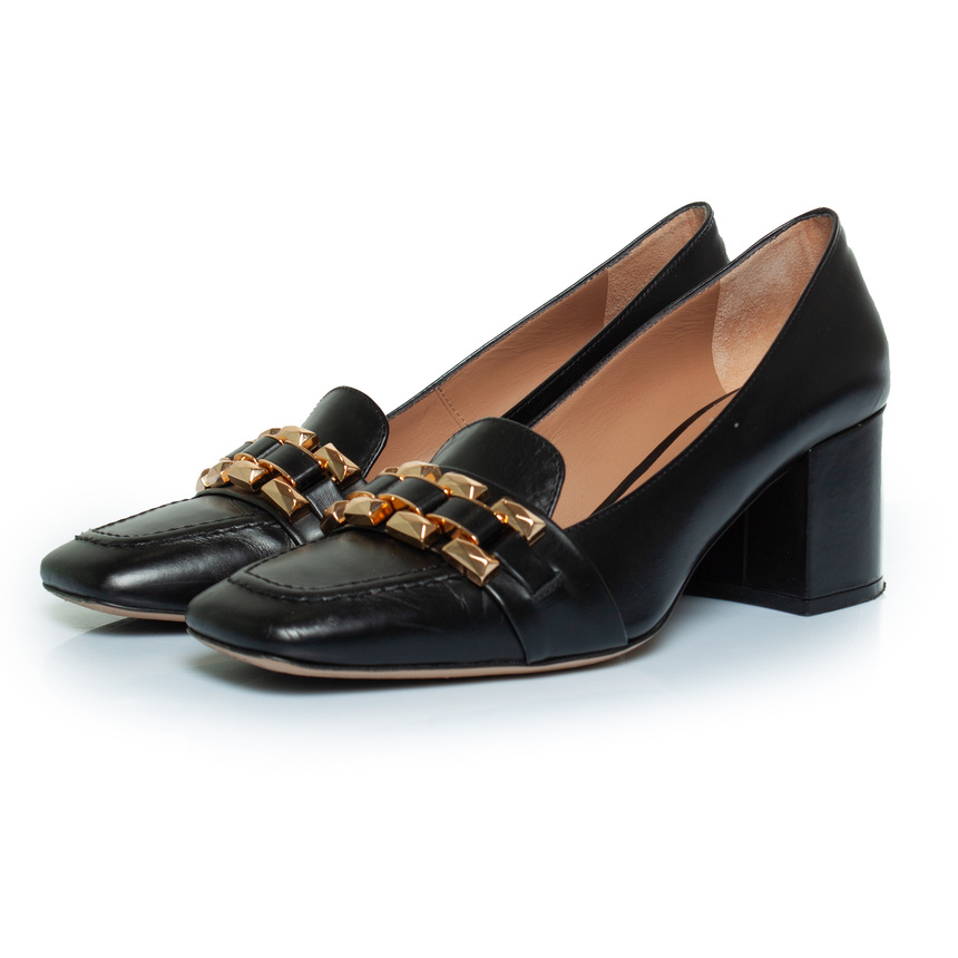 Roberto Festa X Paul Warmer Pumps aus schwarzem Leder
