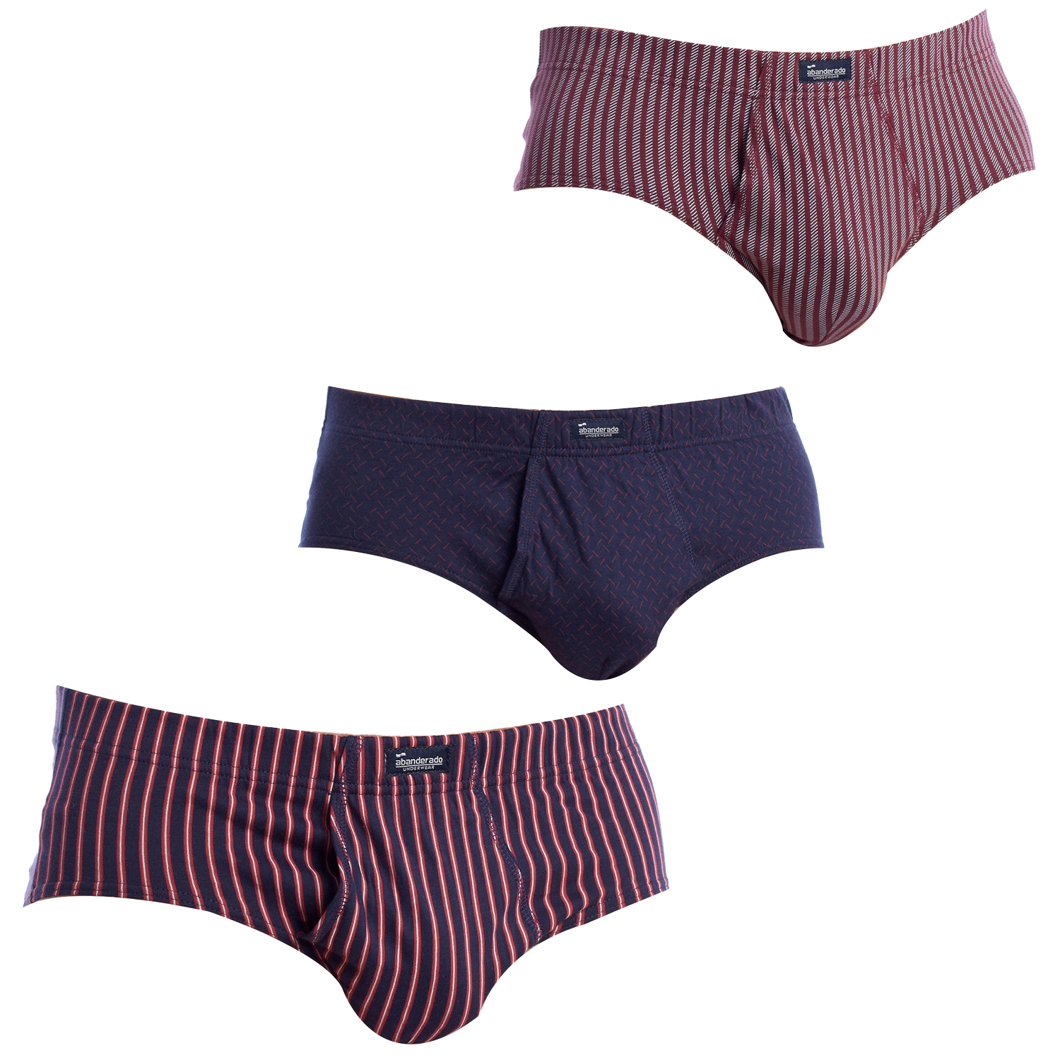 3er-Pack Herren-Slips mit Öffnung „Essential Print“ A0090 Image