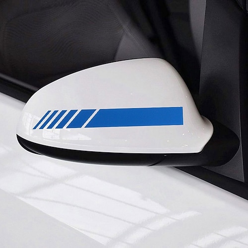 Starfire auto specchietto retrovisore adesivi per auto strisce riflettenti avvertimento guida sicura decalcomanie per auto freccia piuma design specchietto retrovisore accoppiato adesivi cinque colori