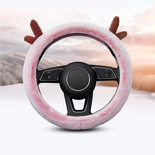 1 pz individuazione donna inverno moda pelliccia di lana morbida pelliccia volante copre accessori interni fuzz caldo antiscivolo decorazione auto capelli lunghi fit 15 pollici o tipo