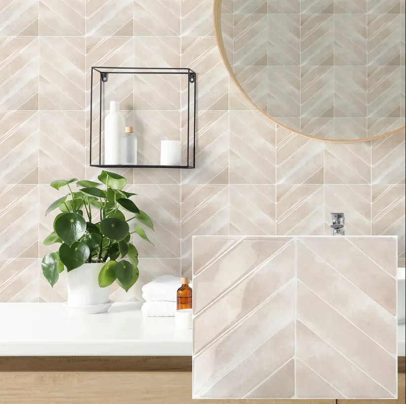 Selbstklebende 3D-Wandaufkleber, wasserdicht und leicht zu reinigen, geeignet für Küche, Badezimmer, Wohnzimmer, Esszimmer usw. Image