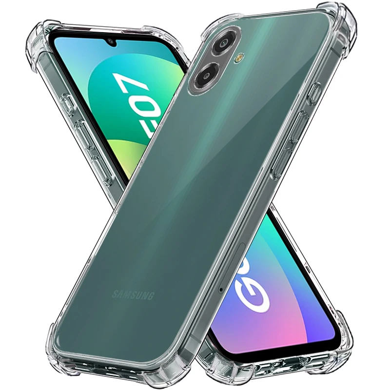 Klare Handyhülle für Samsung Galaxy F07 F56 F55 F54 F36 F23 F16 F15 F41 F14 F06 F05 F04 X Cover7 Pro 5G Transparente Rückseitenabdeckungen Image