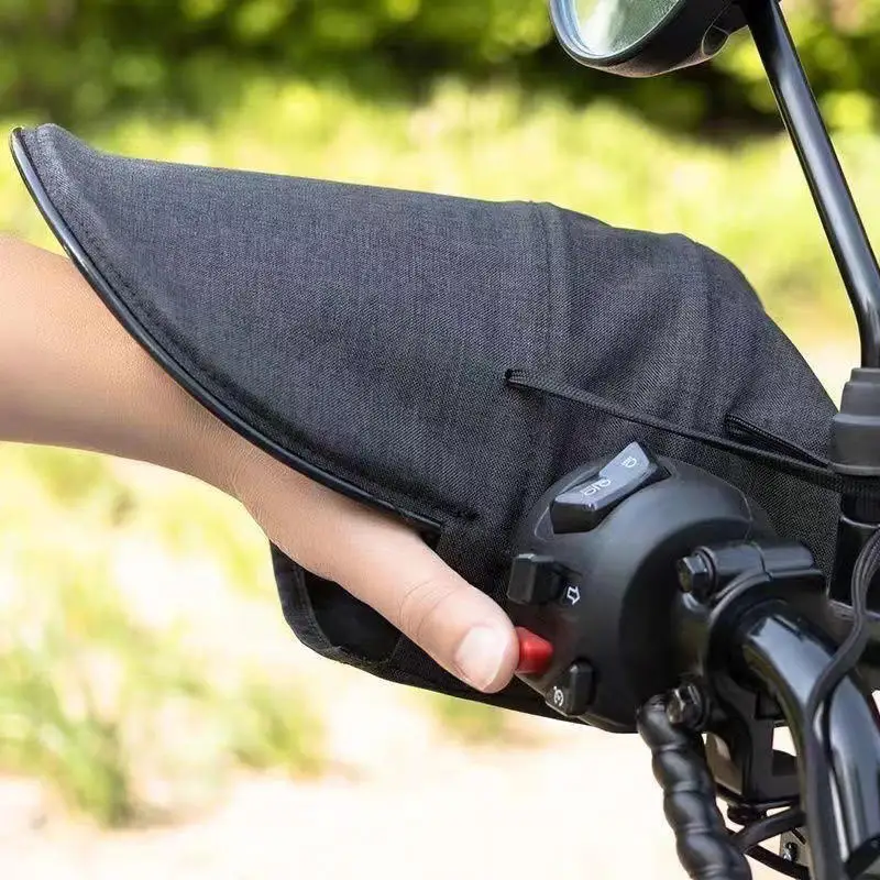 1 paio di guanti da manubrio per moto Guanti di protezione solare impermeabili Scudo per le mani Manicotti per manubrio per moto Copri maniglia per bici