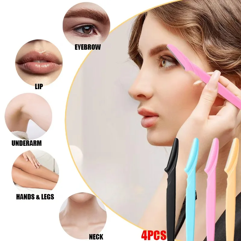 1/3/12/170Pcs Augenbraue Trimmer Klinge Rasierer Tragbare Gesicht Rasierer Augenbraue Epilation Haar Entfernung Schneider Sicherheit rasiermesser Make-Up-Tools Image
