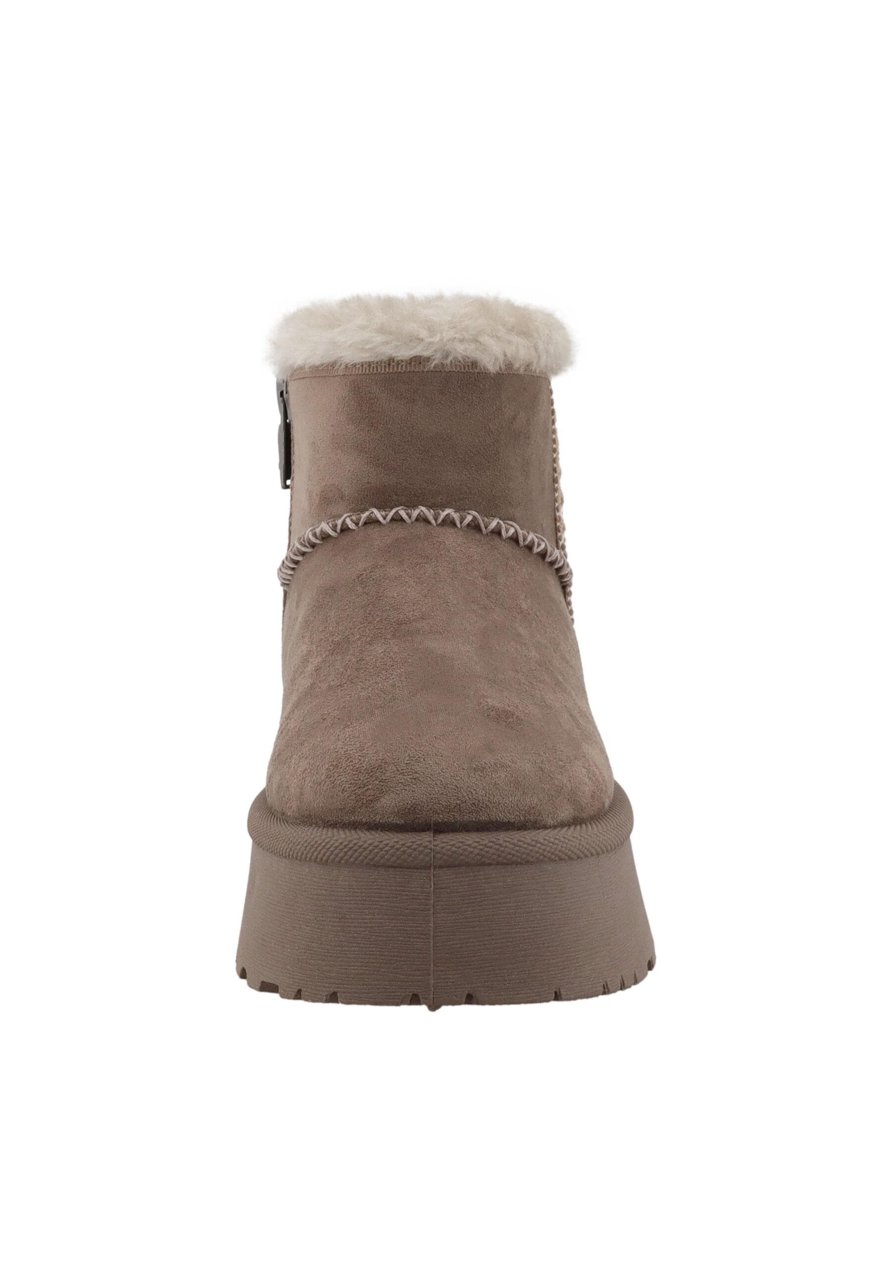 Stiefel TOM TAILOR "Tom Tailor Winter Boots", Damen, Gr. 40, mud, Polyester, unifarben, Schuhe Stiefel