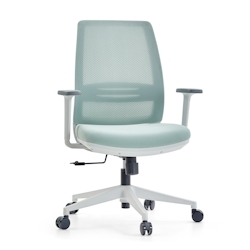 Bürostuhl / Drehstuhl PROFONDO ECO W Netzstoff / Stoff 3D Poly mint hjh OFFICE Image