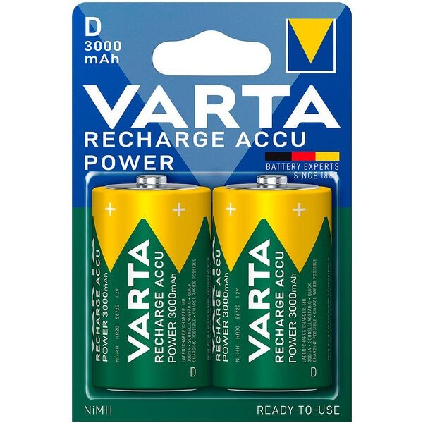 Varta 2x Akkus »RECHARGE ACCU Power« Mono D 3000 mAh Image