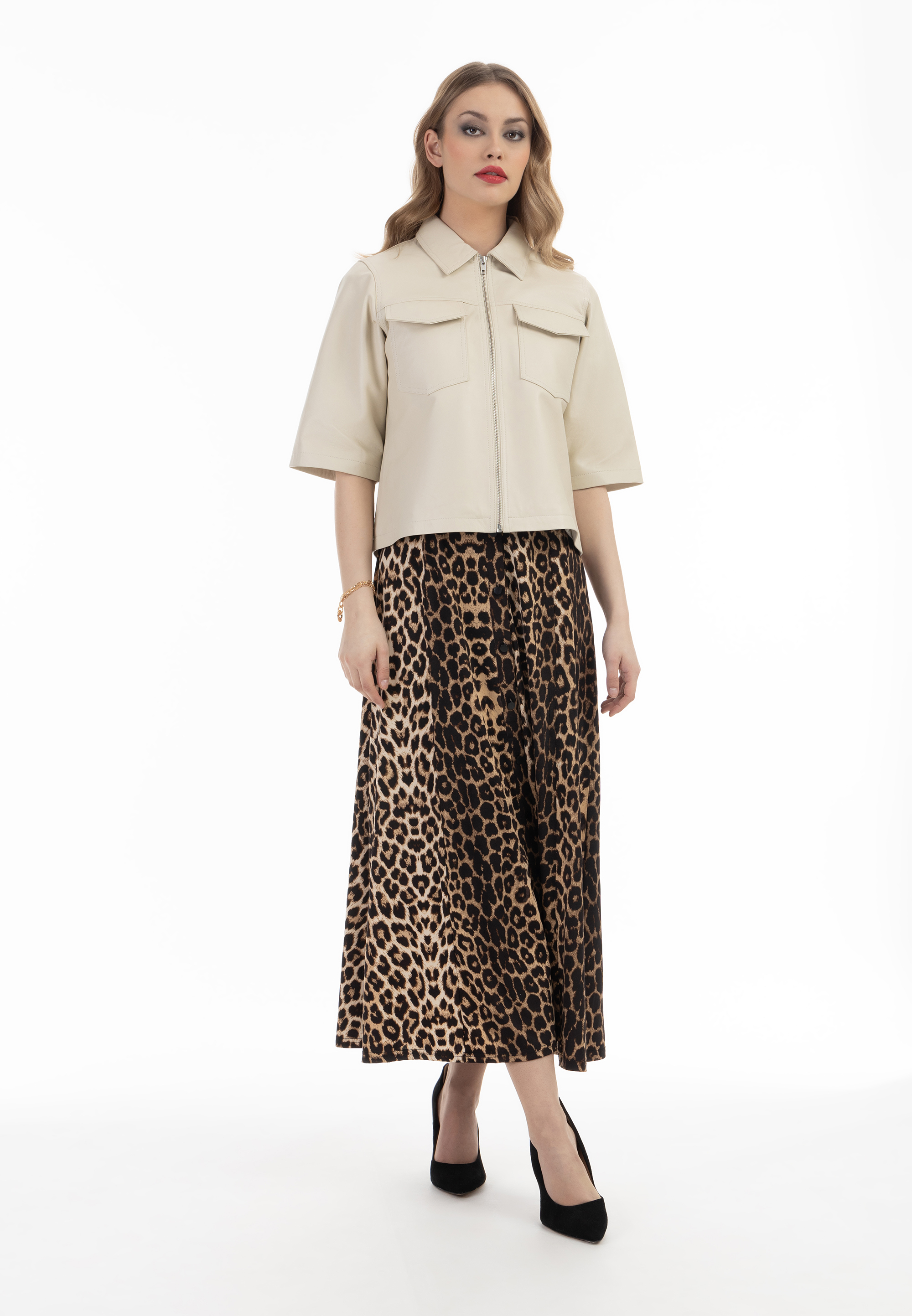 chemise en cuir faina Image