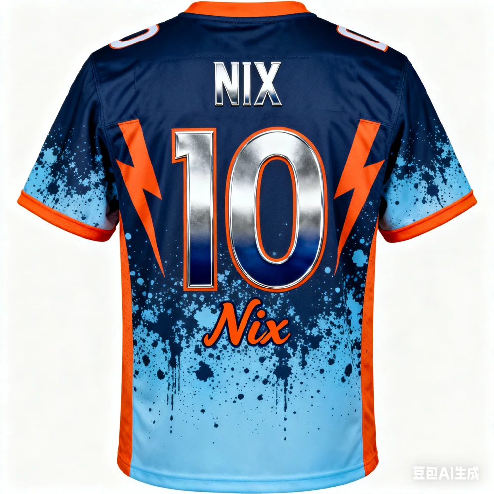 Mens Bo Nix Special Edition Rugby Shirt #10 USA Football T-shirt Youth Kids Training Rugby Breathable Sport Tee Tops