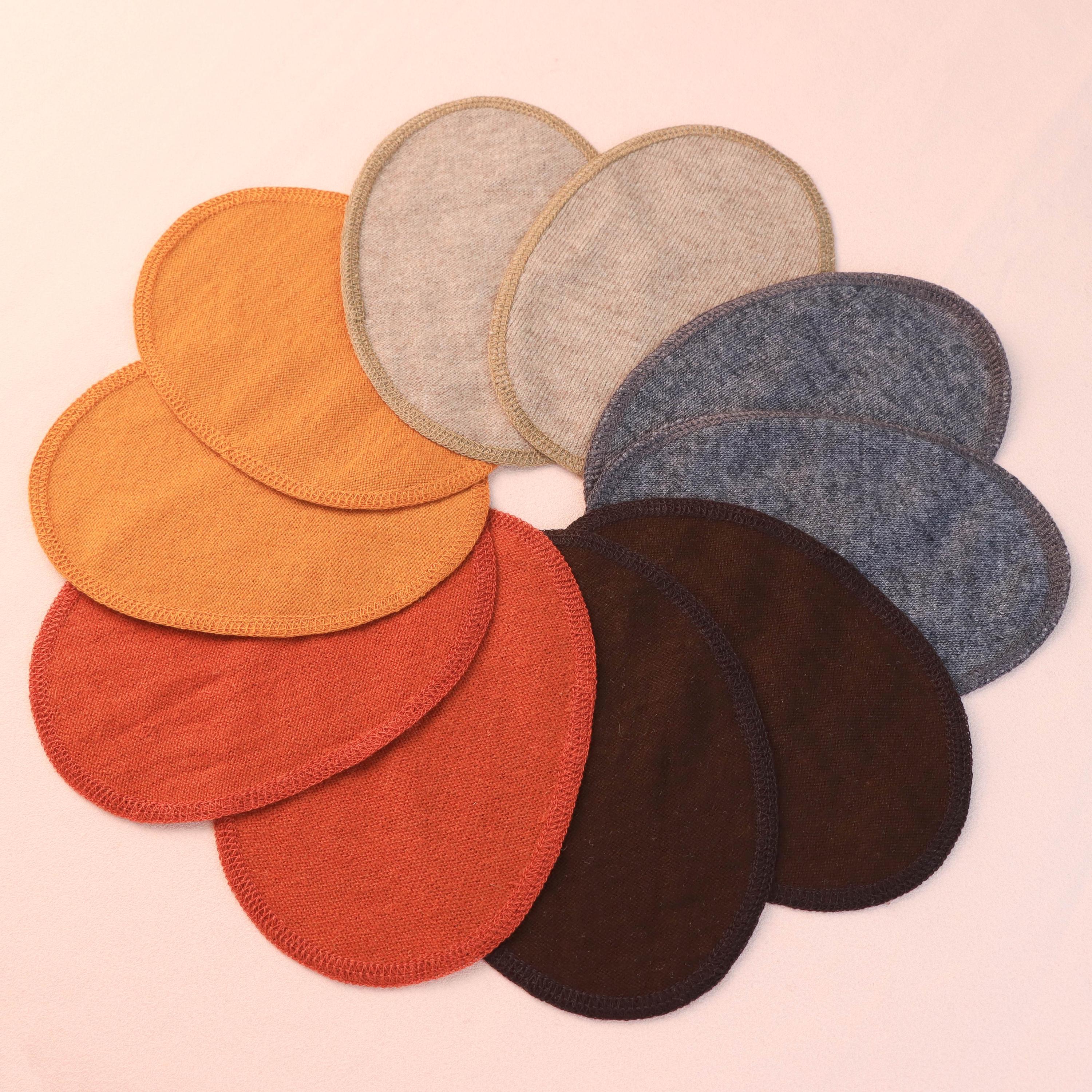 2 toppe per maglioni in cashmere|toppe per gomiti|toppe lavorate a maglia|colori unisex disponibili|toppe in lana