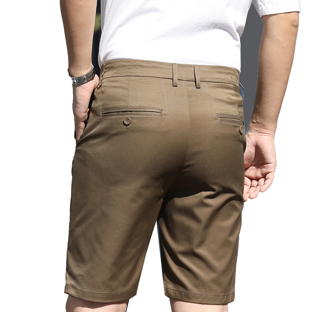 10 Modelle Herren Sommer Dünne Mode Business Casual Anzug Hosen Shorts Herren Hohe Elastische Sexy Skinny Shorts Plus Größe 30–40