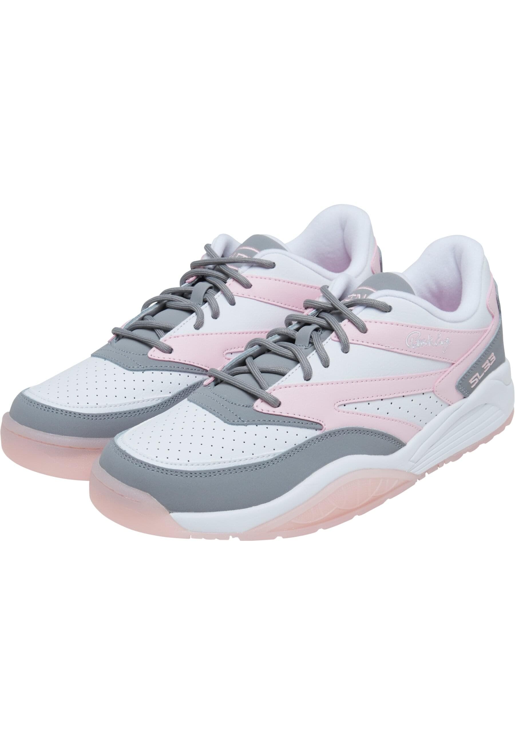 Trainingsschuh EWING "Ewing EWING SL 33 Valentine`s Day", Damen, Gr. 7, wild dove, cherry blossom, weiß, Leder, Schuhe