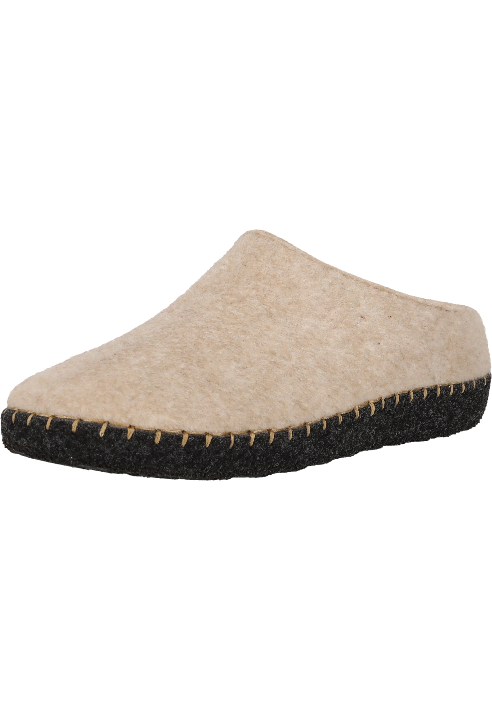 Hausschuh MOLS "Sinaka", Herren, Gr. 42, beige, Synthetik, Schuhe Hausschuh, im schlichten Design