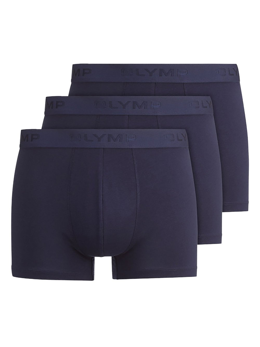 OLYMP Casual modern fit Boxershort 3er Pack Herren blau, L Image