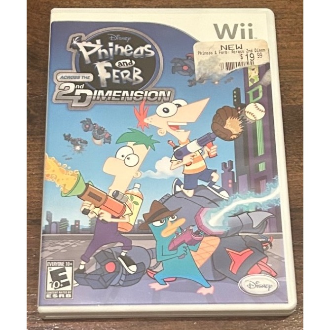 Disney Video Games & Consoles | Disney Phineas & Ferb Across The 2nd Dimension Nintendo Wii Video Game Kids Fun | Color: Blue | Size: Os