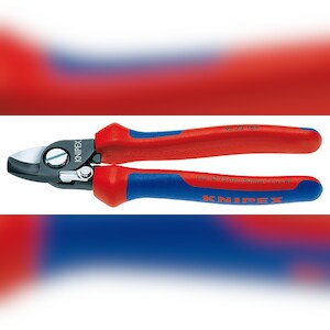 KNIPEX Kabelschere mit Öffnungsfeder, Ø 15 mm / 50 mm², 165 mm Image