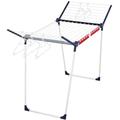 Leifheit Pegasus 200 Solid Standing Clothes Airer, Foldable Clothes Rack for Outdoor & Indoor, 20 m Clothes Horse with Hangers and Peg Bag