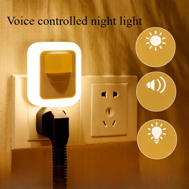 Schlafzimmer Led Nachtlicht Fernbedienung Steckdose Lampe Stecker Warm Weiß Licht-steuerung Sensor Schlafzimmer Licht Hause Dekoration