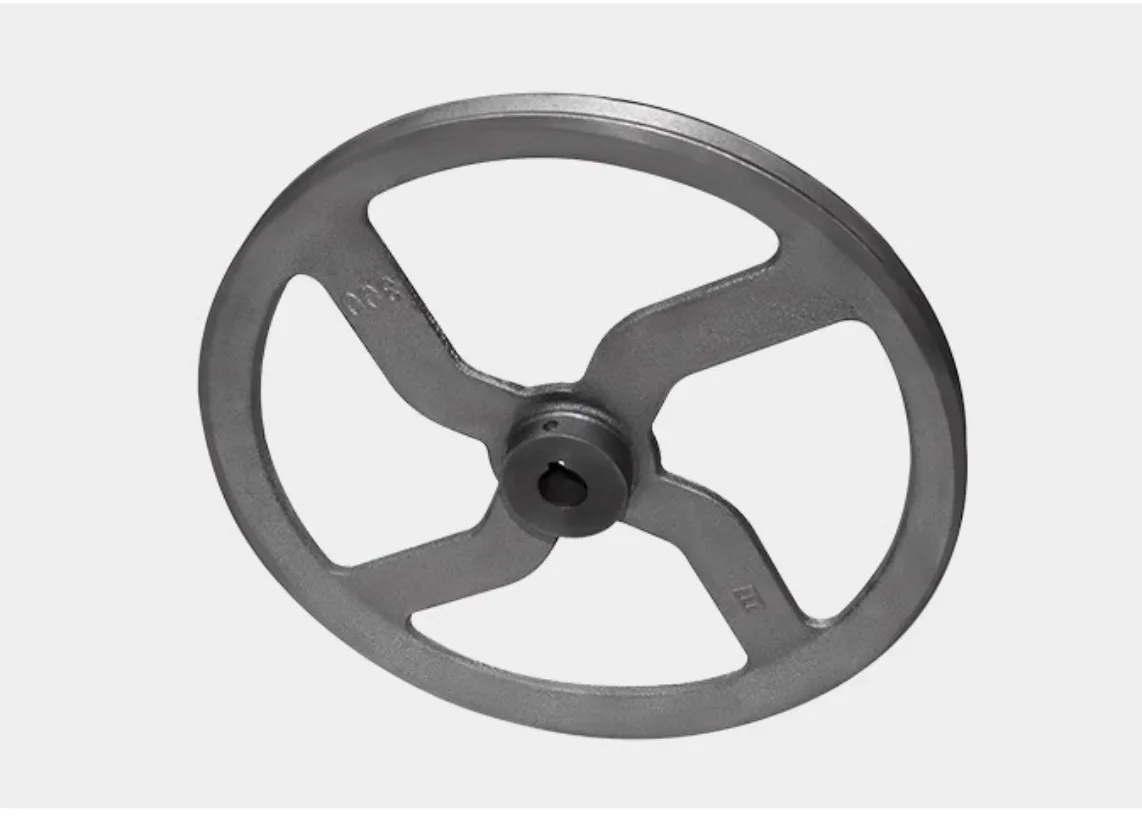 Keilriemenscheibe, 1 A, Typ 280 mm/300 mm, Gusseisen-Riemenscheibe, Diesel-Generatormotor, Keilriemenscheibe, 1 Stück Image