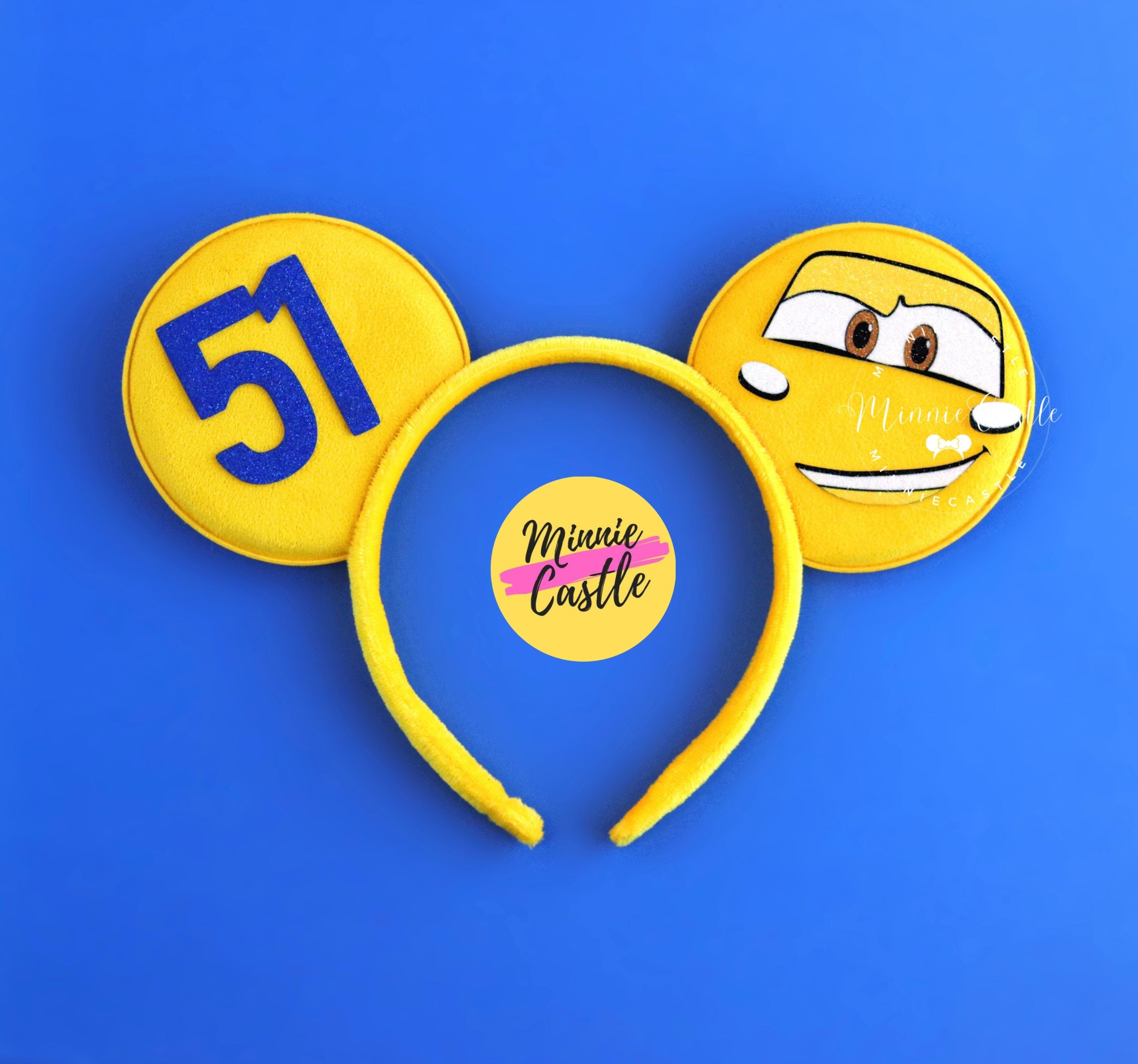 Orecchie da Topolino Cruz, orecchie da Topolino Cars, orecchie da Topolino Giallo, orecchie da Topolino Bambino, orecchie da Minnie, orecchie da perso