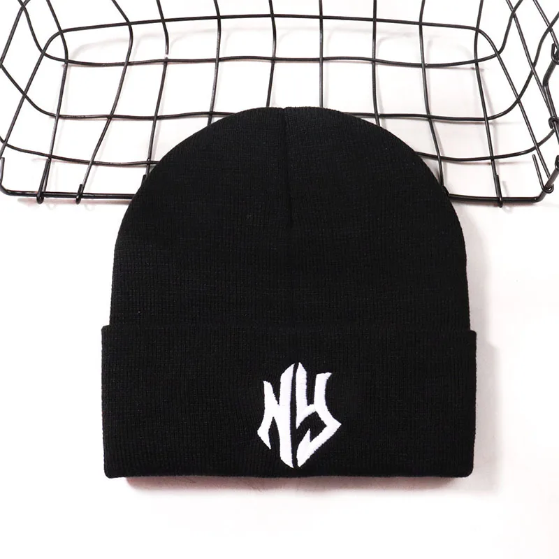 Winter Hüte Unisex Mützen Gestrickte Kappen Für Männer Herbst Radfahren Motorhaube Outdoor Ski Warme Kappe Männlich Weiblich Mode New York Kalten Hut