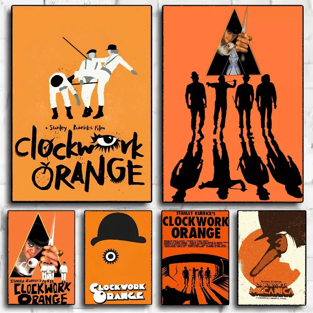 Film A Clockwork Orange Vintage Poster Sticky Vintage Room Home Bar Cafe Decor Kawaii Room Decor