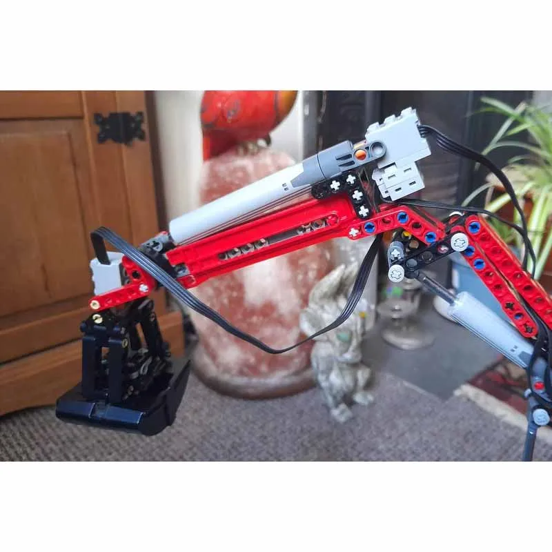 Langer Holz-LKW-Kran Sany Heavy Industry MOC-139585 Schwierige Bausteine zusammenbauen 2709 Stück Kinder Weihnachtsgeschenk 42043 Image