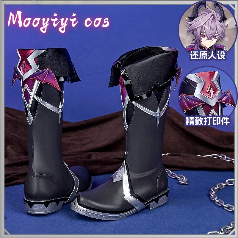 Spiel Genshin Impact Durin Cosplay Schuhe Halloween Weihnachten Rollenspiel Party Neu Schuhe Größe 36-43