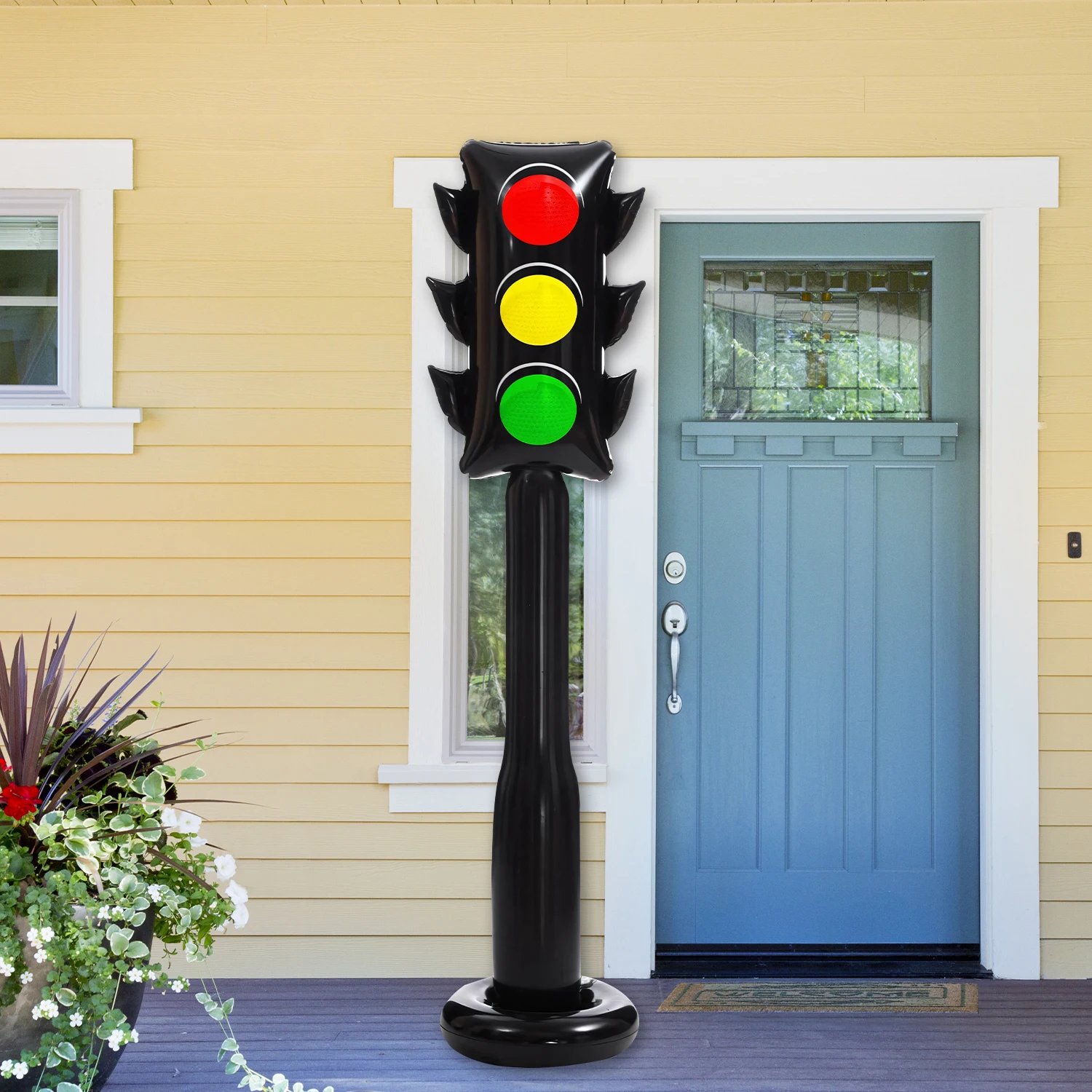 1 stücke PVC Aufblasbare Verkehrs lichter spielzeug luftballons dekor Urlaub Outdoor garten hause Thema Party dekoration geschenk kinder erwachsene gefälligkeiten Image