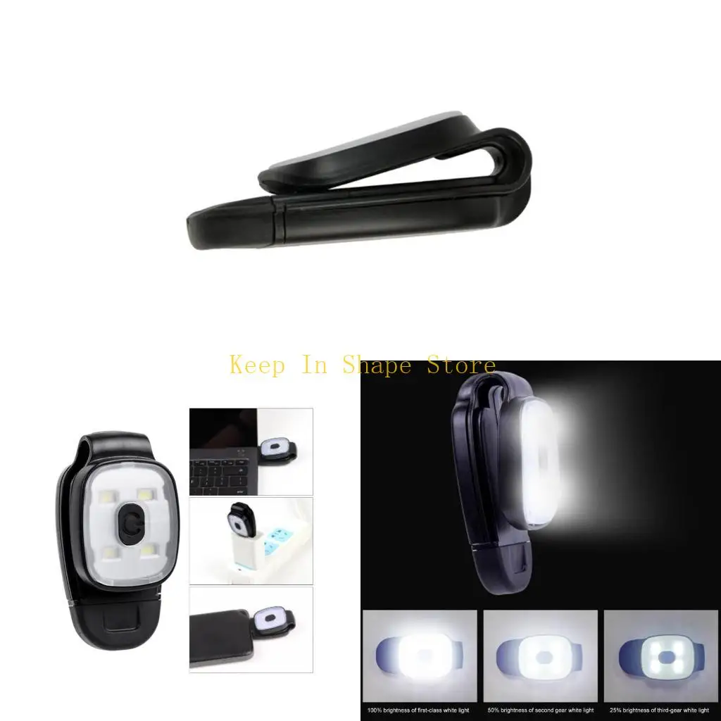 USB wiederaufladbare LED-Clip-on-Lichter, Nachtlauf-Brustlichter, Taschenlampe, leicht, Sicherheits-Jogging-Lichter, Laufen, Gea Image