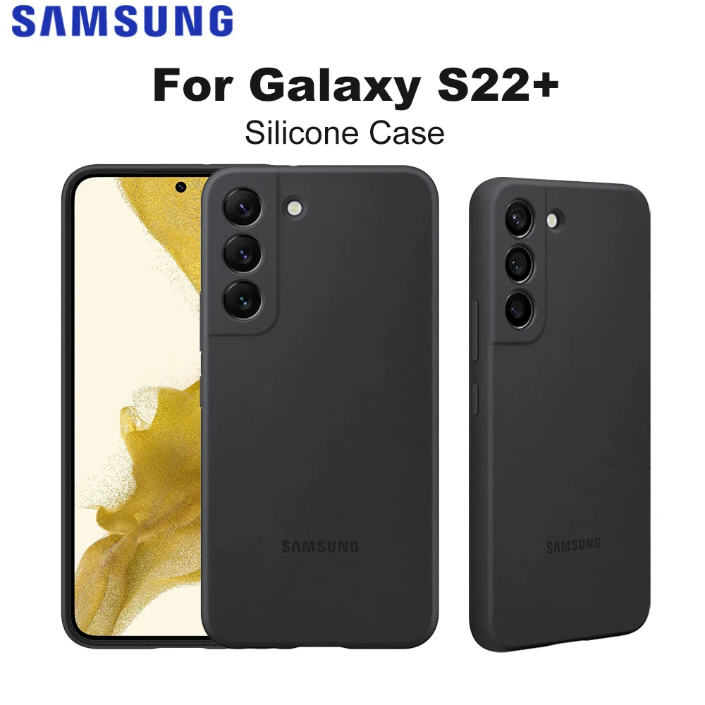 Coque en Silicone d'origine Samsung pour Galaxy S22 housse de Smartphone en Silicone étui de protection antichoc EF-PS901