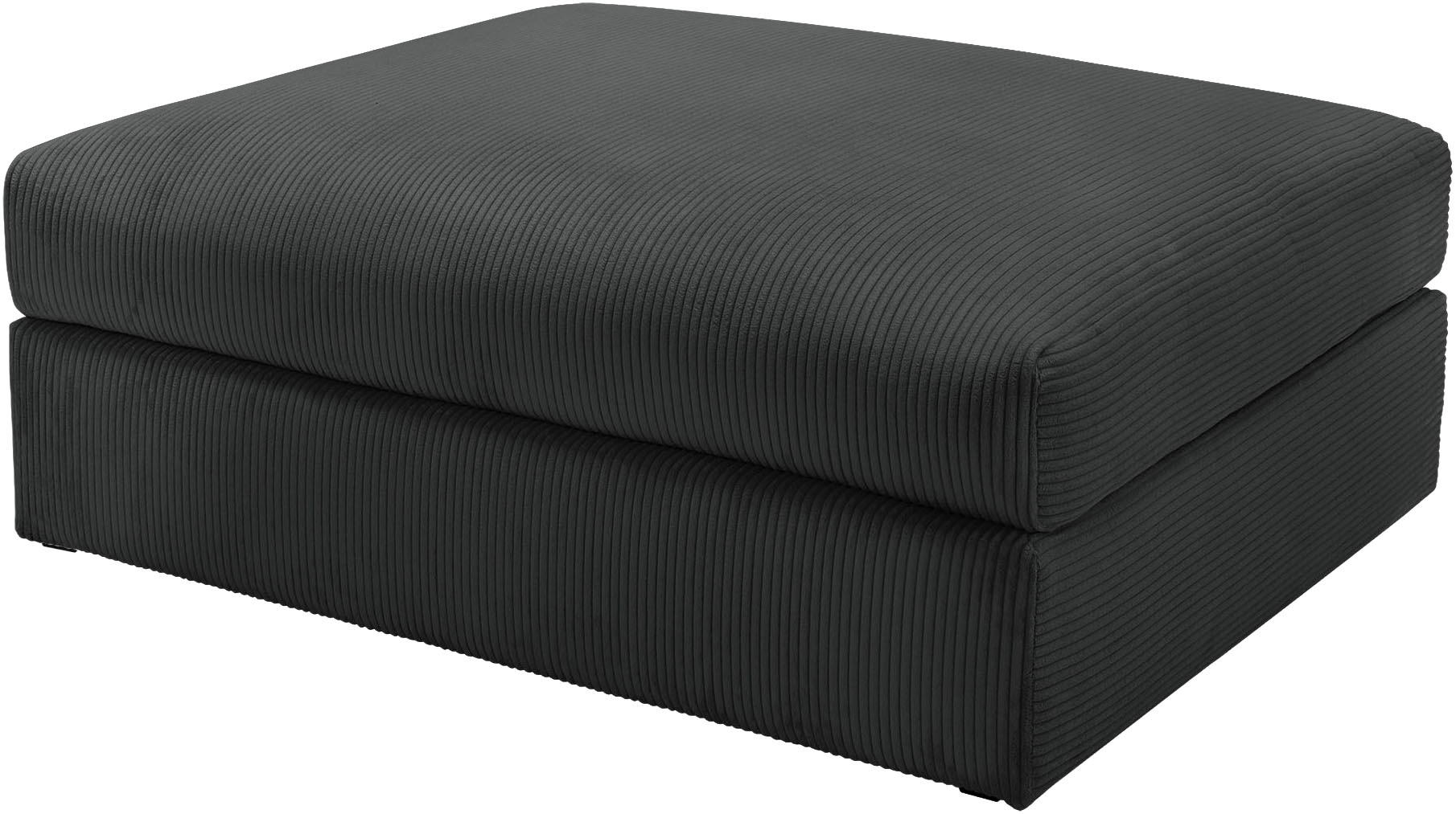 Polsterhocker HOME AFFAIRE "Soft&Cosy XXL, B: 125 cm - OTTO. Verlässliche Qualität.", schwarz, B:125cm H:52cm T:101cm, 100% Polyester, Hocker, Polsterhocker, Mega-Hocker, in Cord oder Chenille-Struktur wählbar