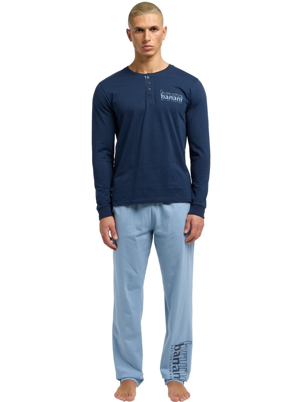 Bruno Banani Schlafanzug Herren blau, L Image