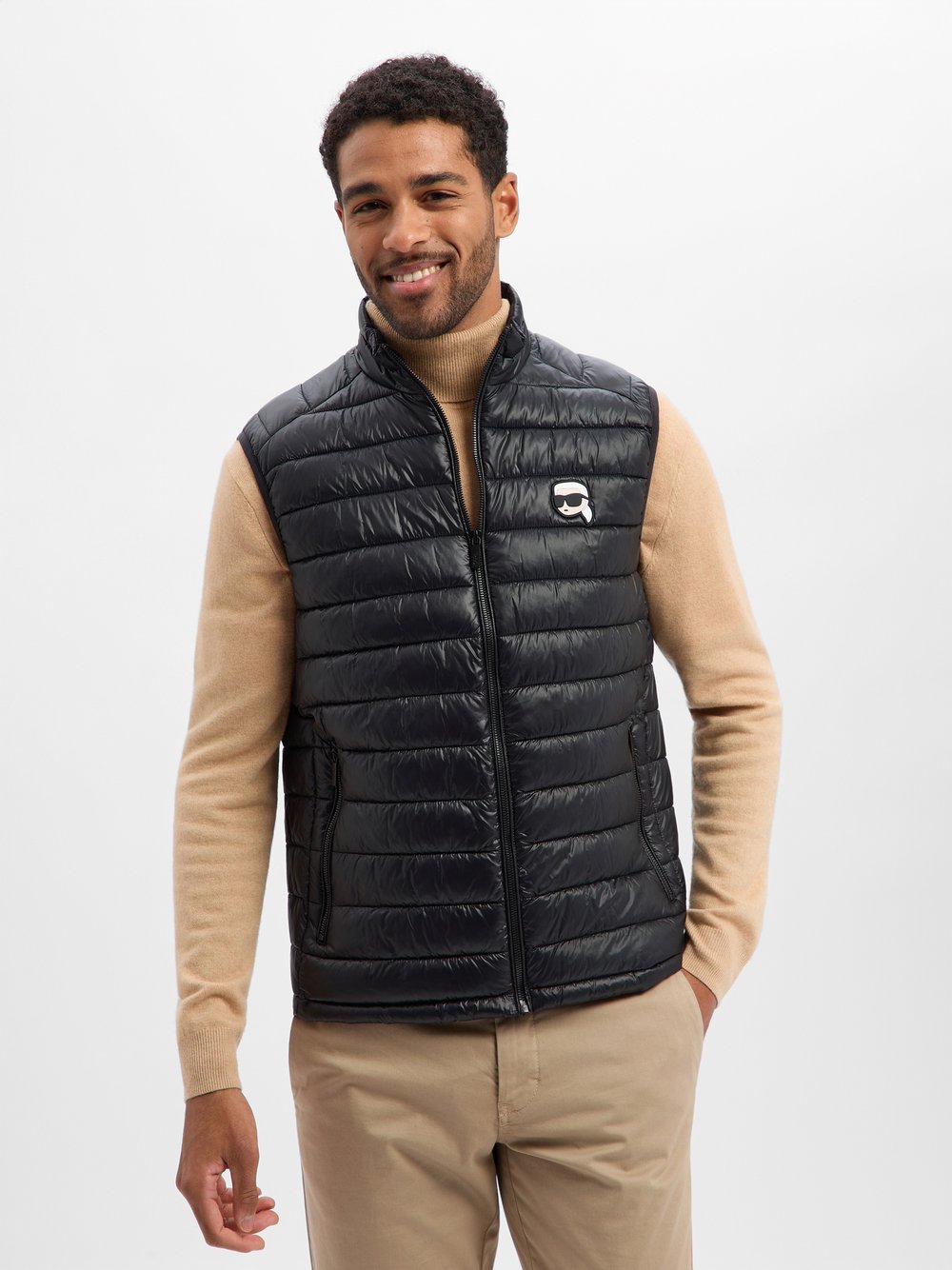 KARL LAGERFELD Steppweste Herren schwarz, 52 Image