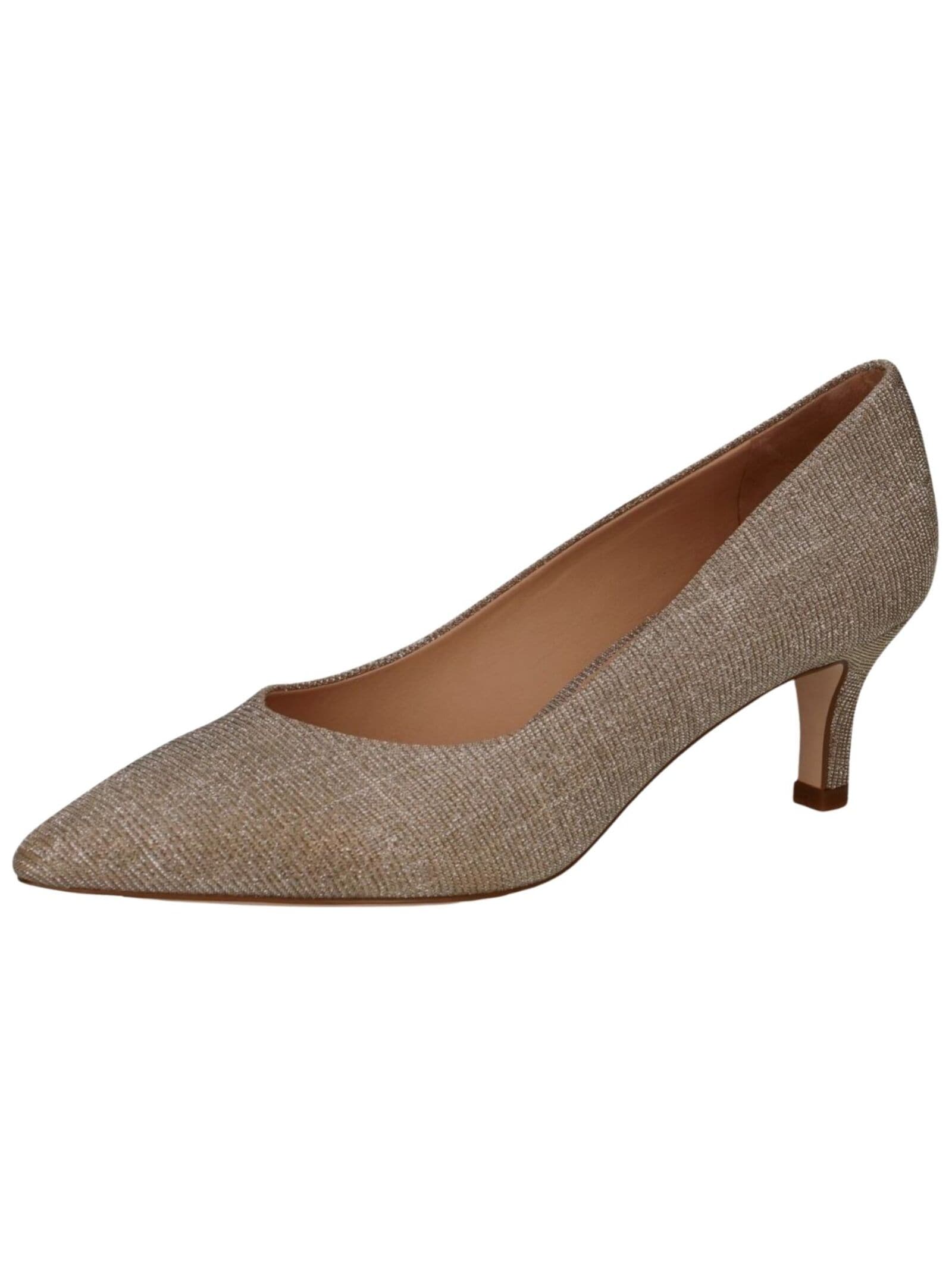 Pumps PETER KAISER "Peter Kaiser Pumps Textil", Damen, Gr. 36, beige (sand), Textil, Schuhe Pumps