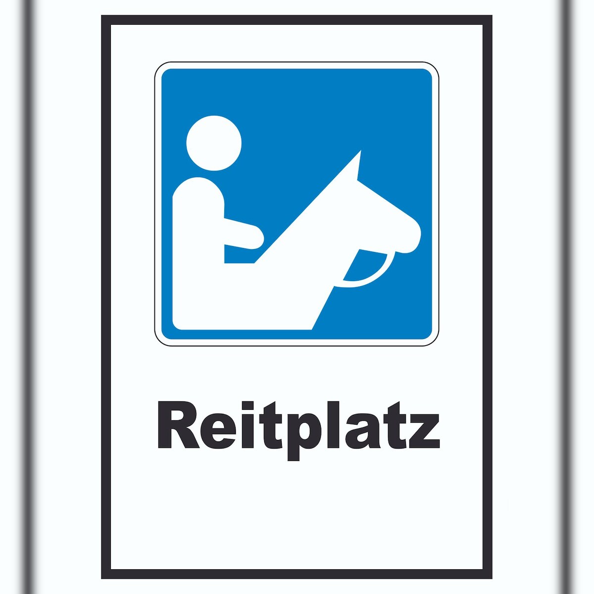 HB-Druck Reitplatz Schild A5 (148x210mm) Image