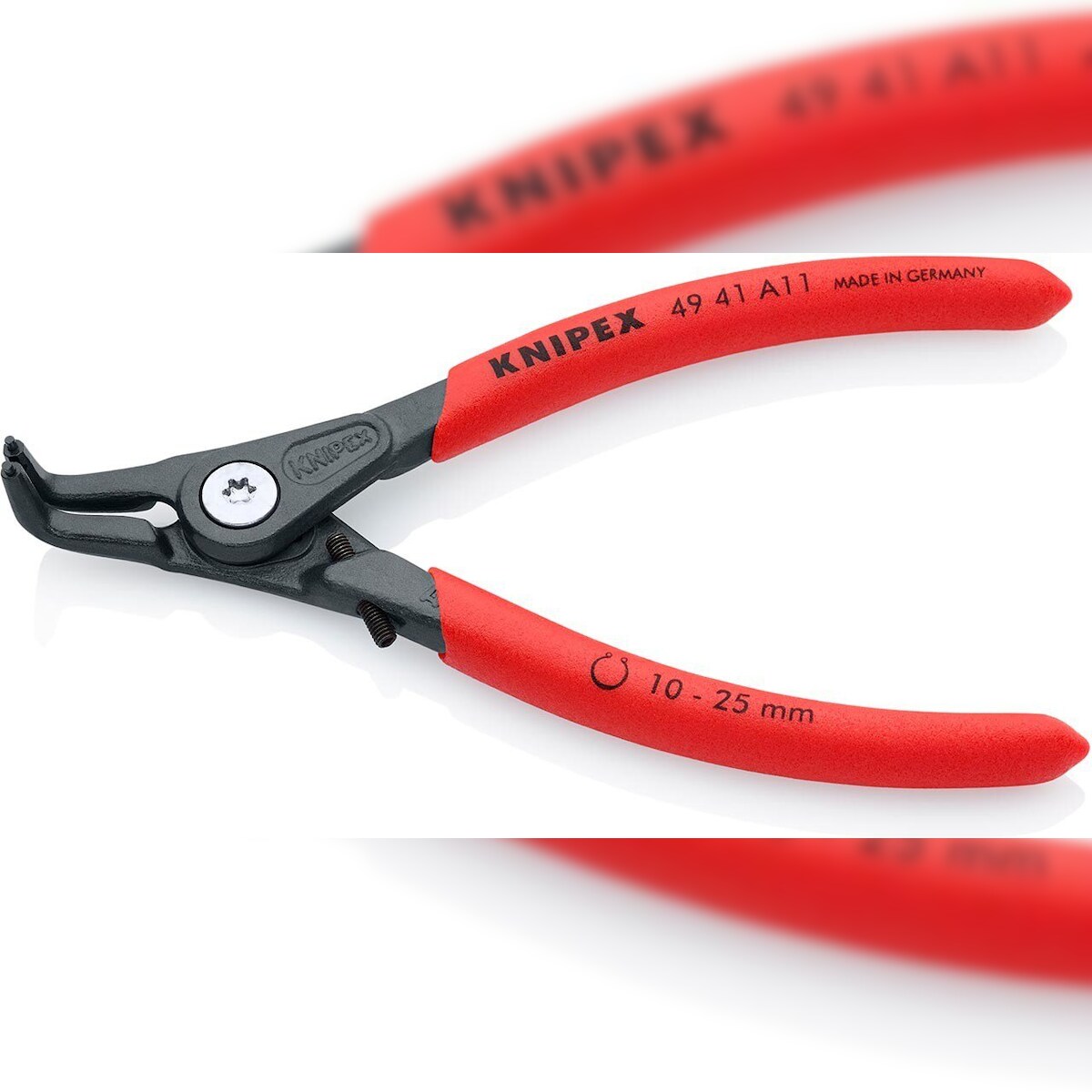 KNIPEX Präzisions-Sicherungsringzange für Außenringe auf Wellen, grau atramentiert, 130 mm Image