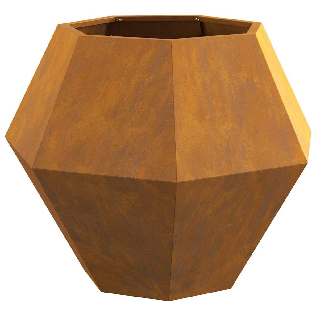 vidaXL Pflanzkübel 2 pcs Rostig 75 x 75 x 60 cm Wetterfeststahl Image