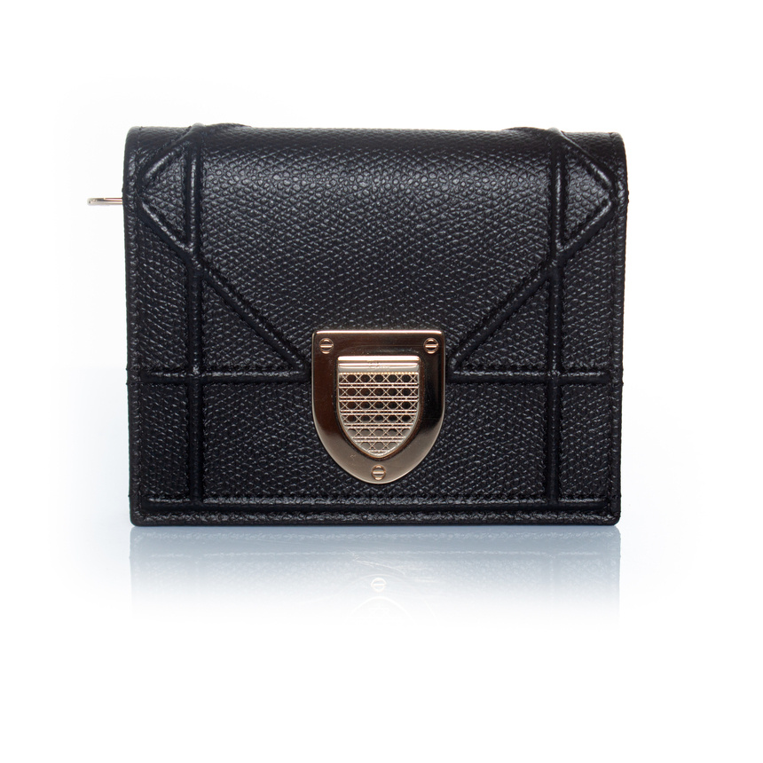 Dior Diorama Folio Geldbörse in Schwarz