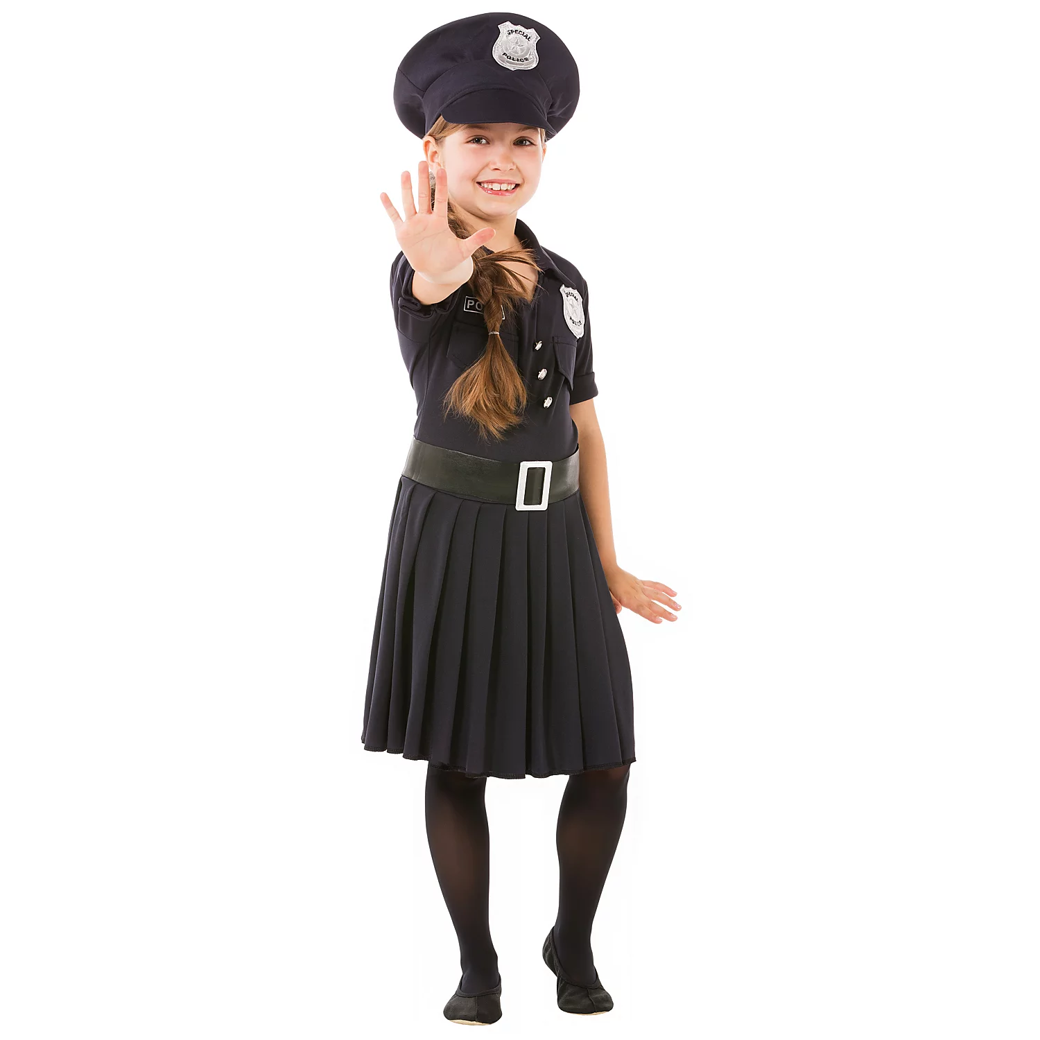 Kinder-Kostüm Police-Girl, dunkelblau Image
